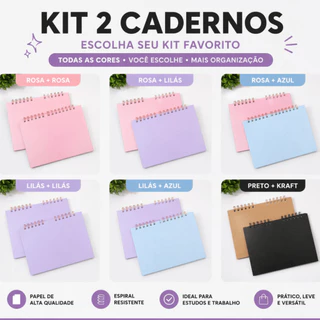 Kit com 2 Cadernos de Esboço Profissional Papel Alta Gramatura para Arte e Desenho a Lápis Sketchboo