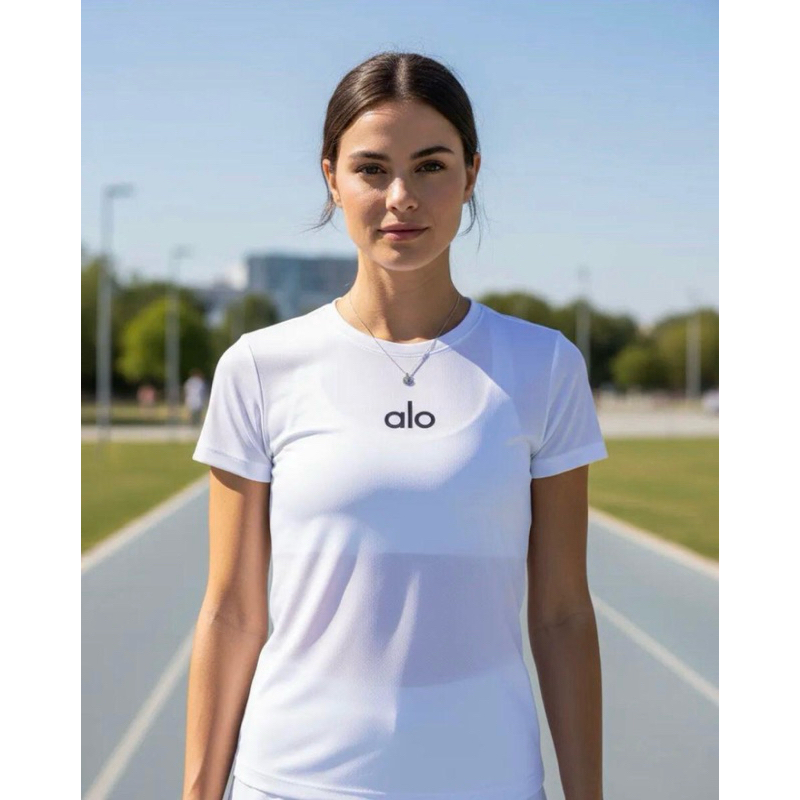 Camiseta Feminina DryFit Baby Look Yoga Tecido Fitness