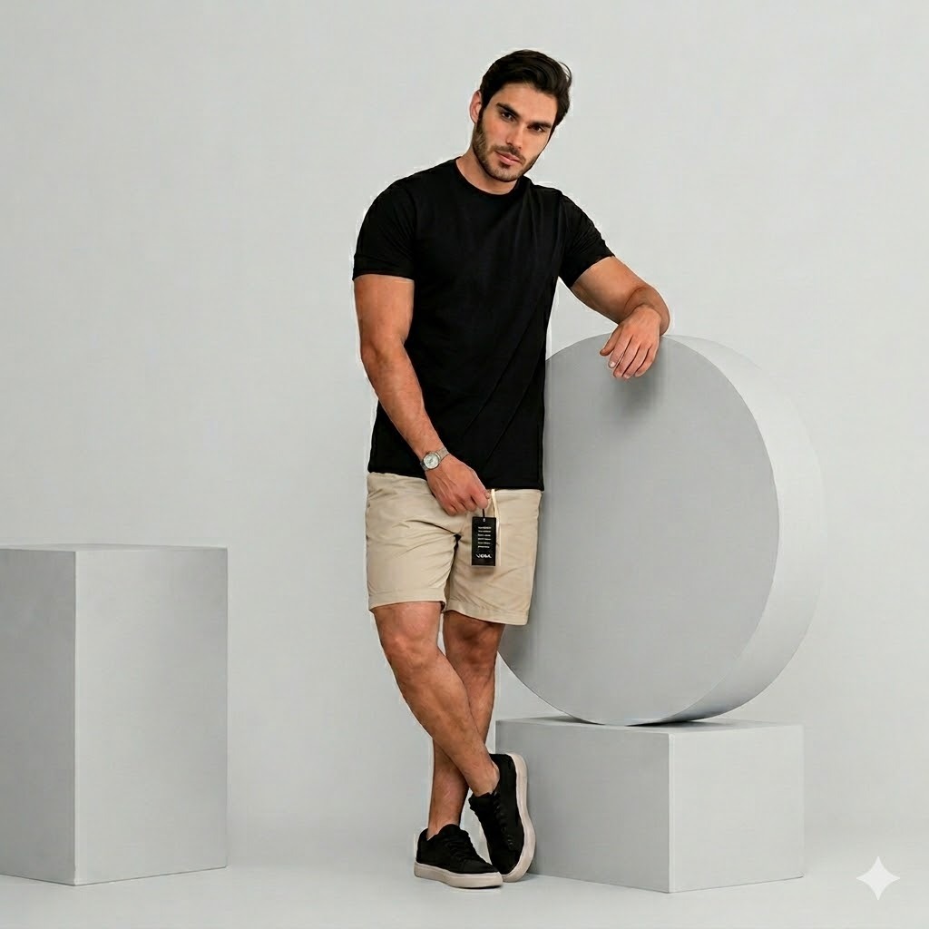 Short Mauricinho Elastano premium Botique Algodão com Elastano Dia a Dia Casual Estilo