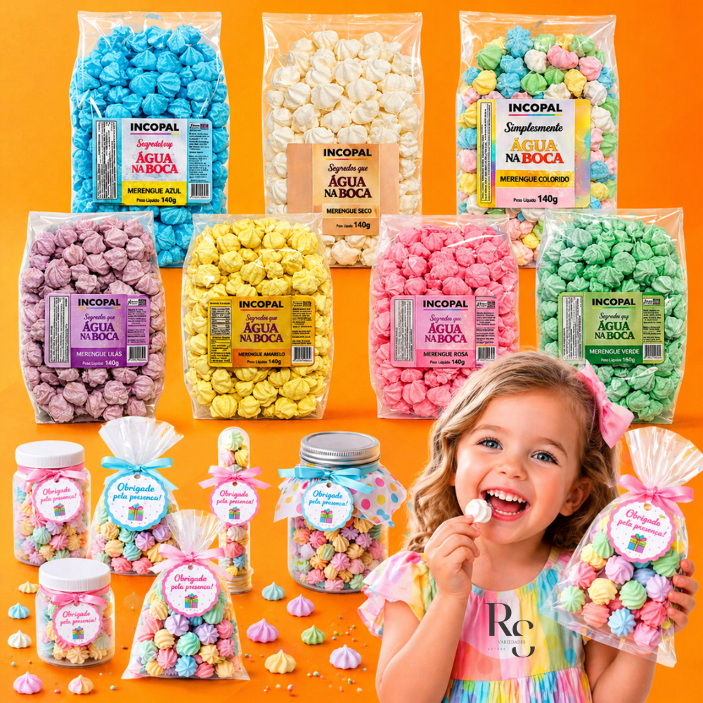 400 Mini Suspiro Incopal p/ Lembrancinha - Kit 2x140g