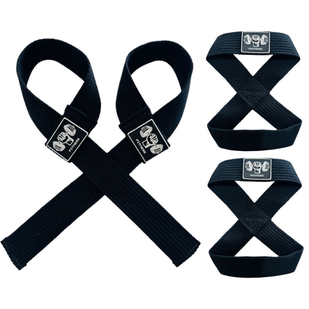 Kit 2 Straps Musculação 100% Algodão Para Academia e Crossfit
