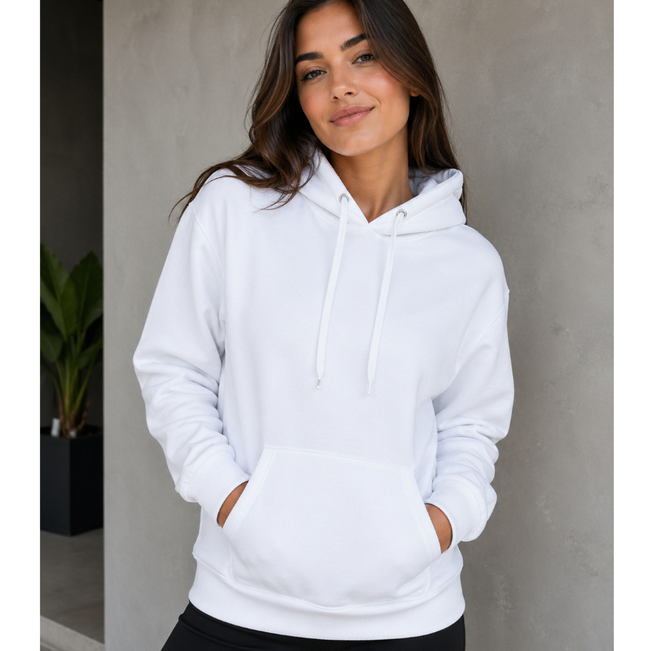 Moletom Canguru Unissex Blusa De Frio Com Capuz Blusão De Frio Quentinho Liso Casaco Premium
