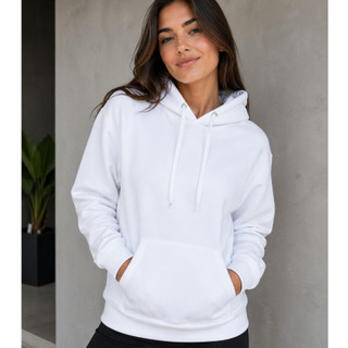 Moletom Canguru Unissex Blusa De Frio Com Capuz Blusão De Frio Quentinho Liso Casaco Premium