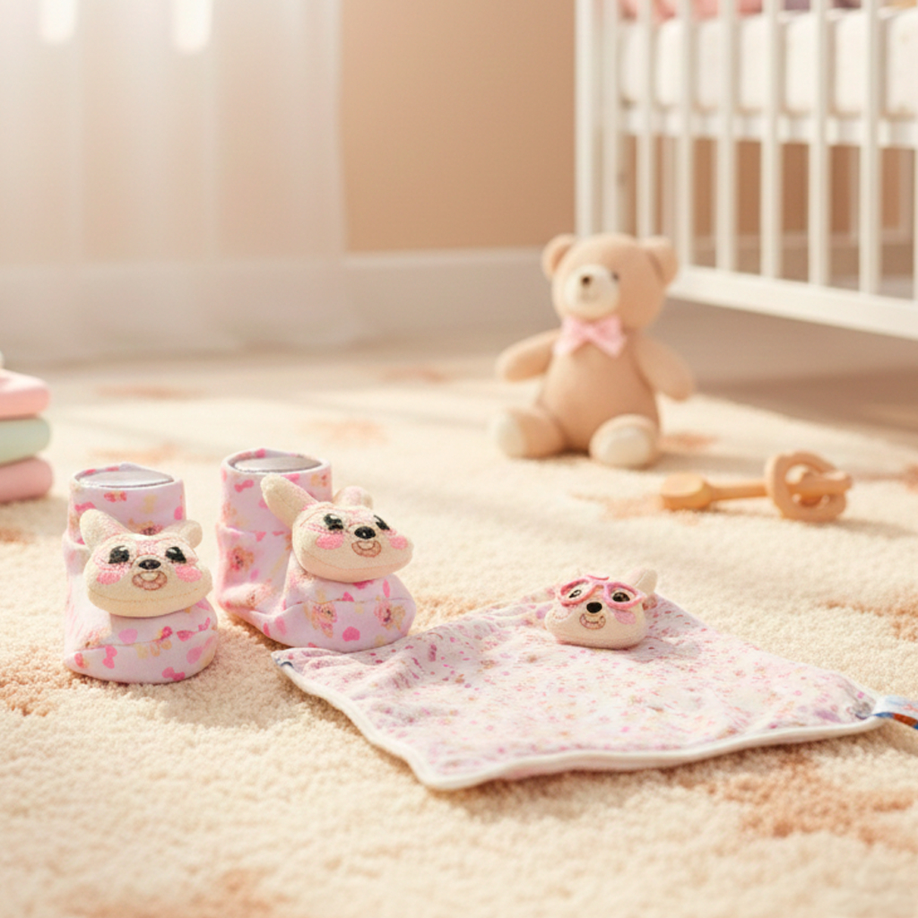 Imagem Kit Presente Naninha + Pantufa - Lara