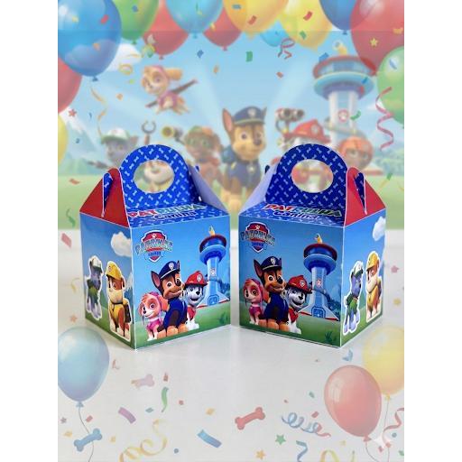 Caixinha Personalizada estilo Cubo com Alça | Patrulha Canina | Lembrancinha Festa e Aniversário