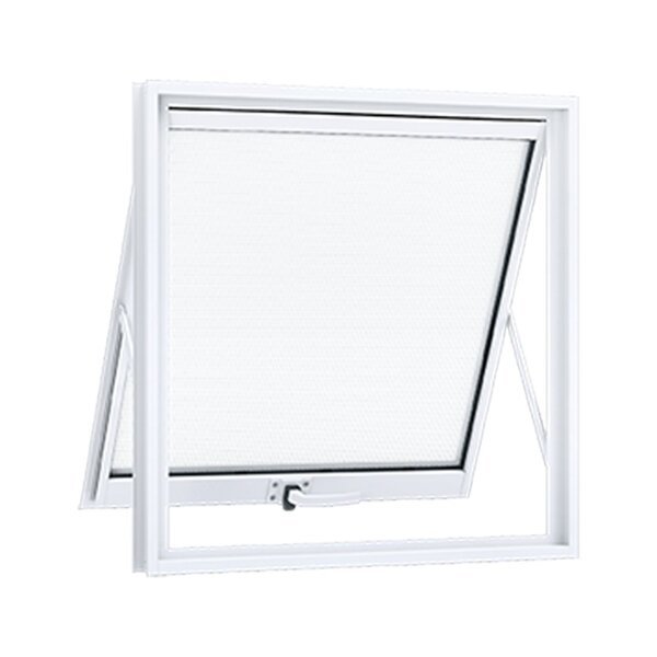 Maxim ar 60x60 - Janela de Banheiro- Alumínio Branco Linha 25
