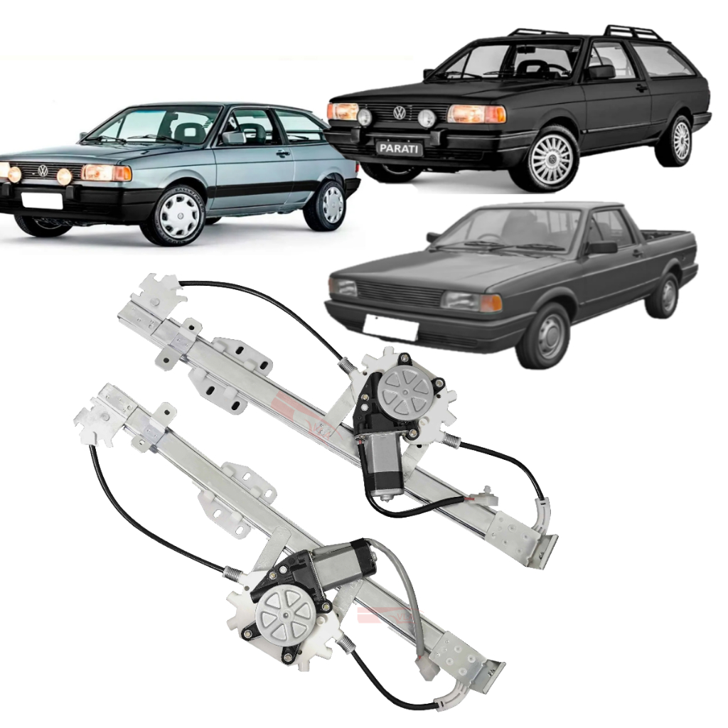 Par Engenho Vidro Elétrico C/motor Gol 1000 1992/96 2prts