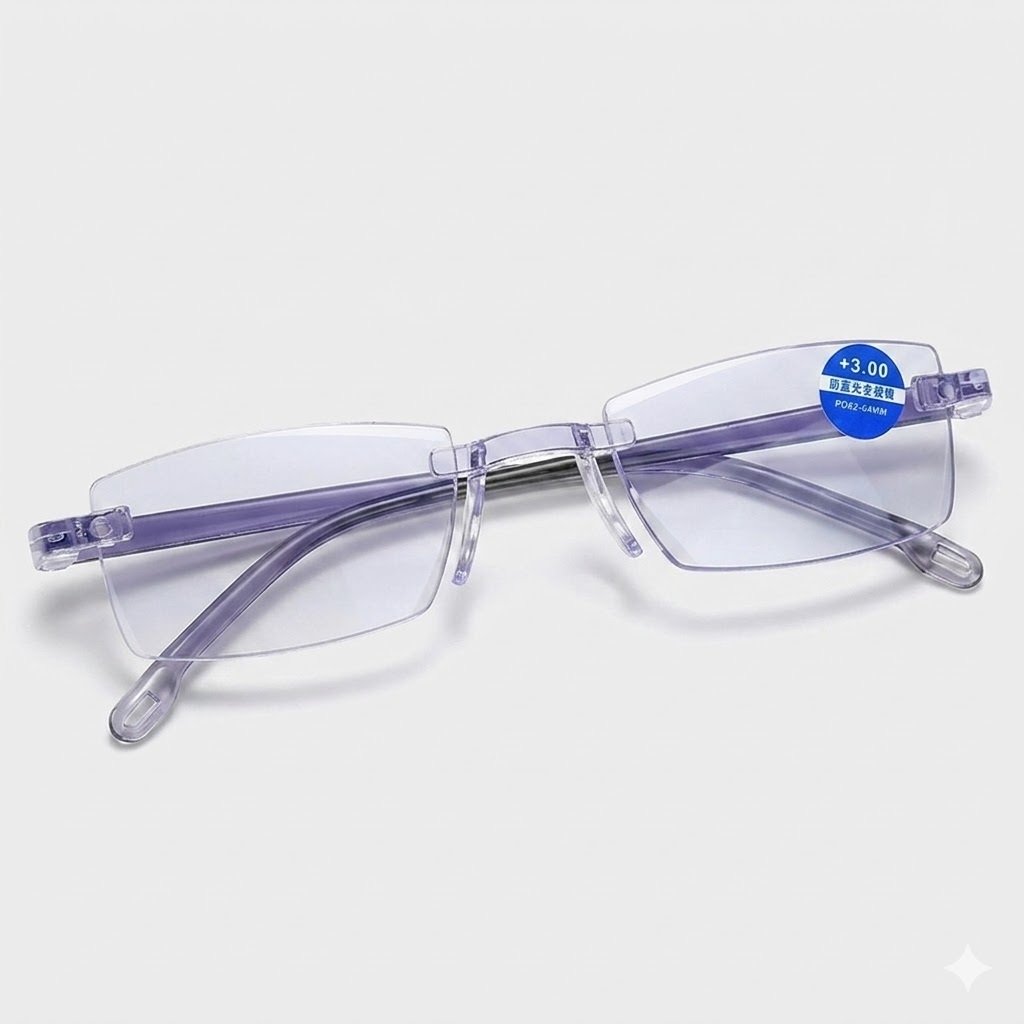Óculos Para Leitura e Computador com Filtro de Luz Azul e Estojo, Óculos de Perto Lentes Inteligente