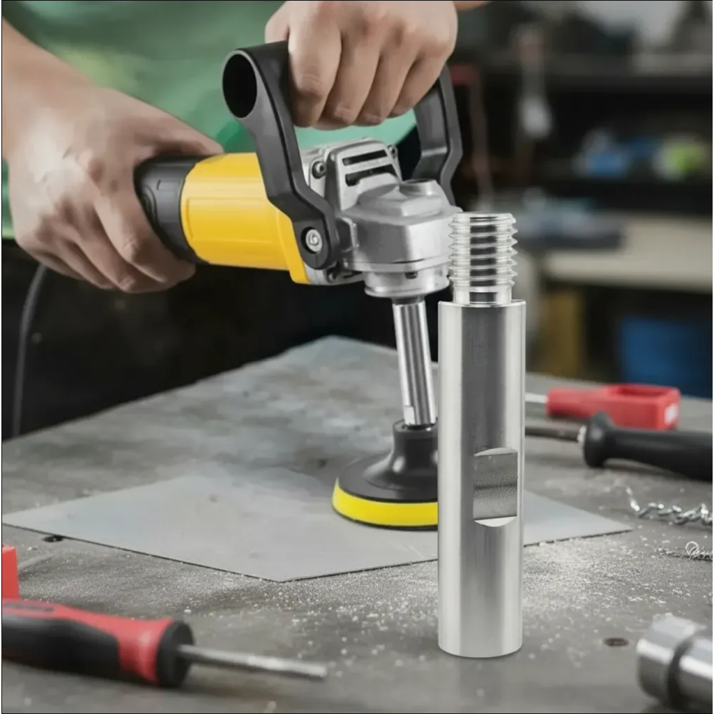 Haste Alongador Prolongador Extensão 10cm Parafuso 5/8-11 Politriz Rotativa Esmerilhadeira Lixadeira