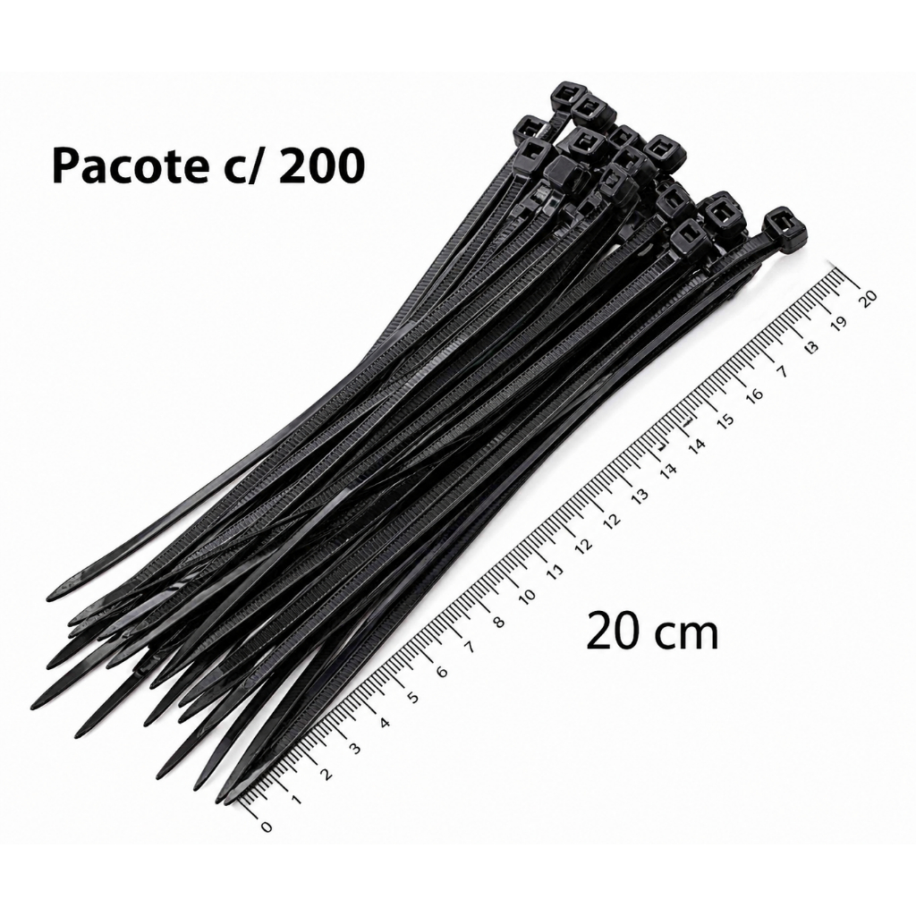Cinta Plástica Fita Permak Enforca Gato 20 Cm 200 Unidades