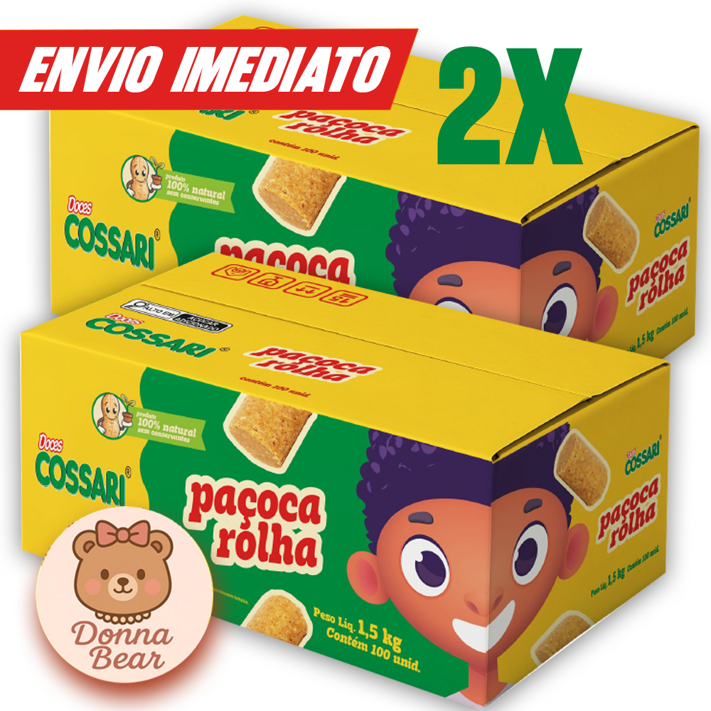 200 un Paçoquinha Rolha Doce Pra Atacado Revenda Lembrancinha Amendoim Paçoca