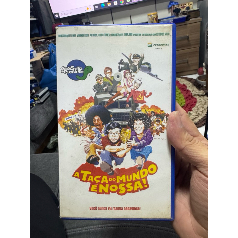 fita VHS Casseta e planeta A taça do mundo é nossa - nacional - original - fotos reais