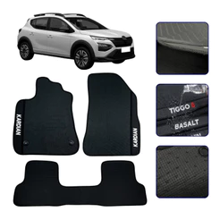 Jogo de Tapete Para Kardian Evolution Suv 2023 2024 2025 2026 Premium Borracha Kit Automotivo