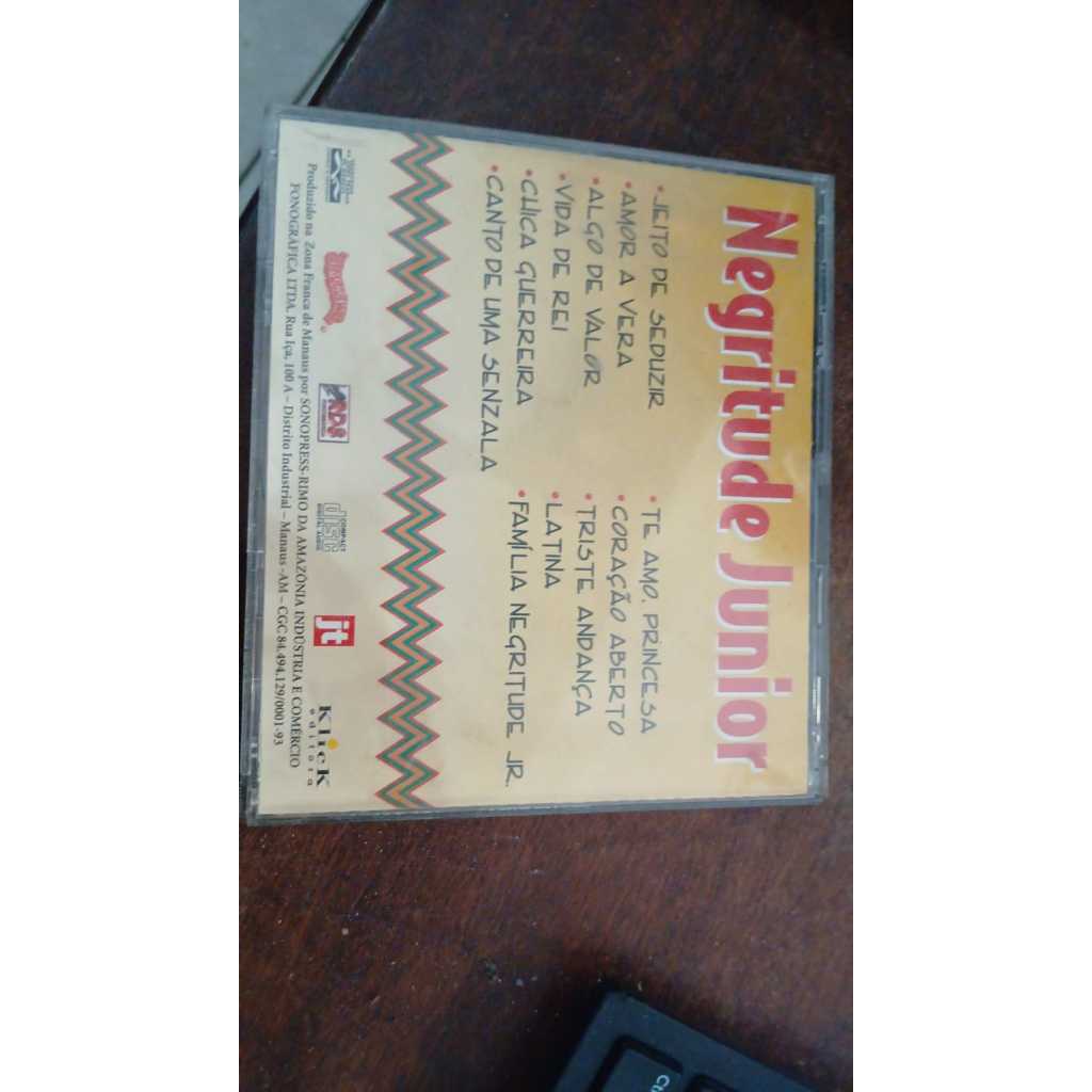 CD PAGODE E AXE JT - NEGRITUDE JUNIOR  3596 A