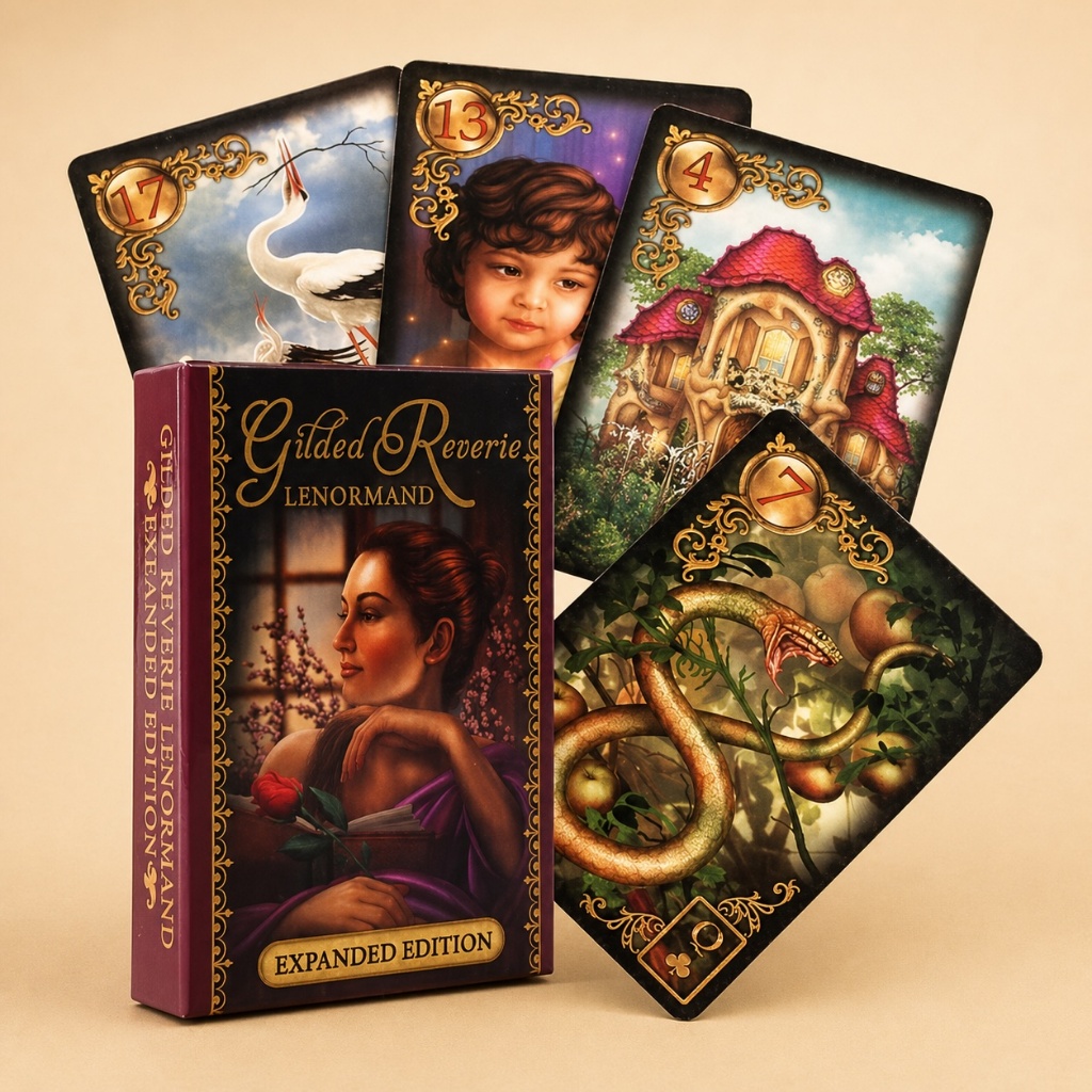 Baralho Gilded Reverie Lenormand Expanded – O Baralho Cigano para Leituras Poderosas