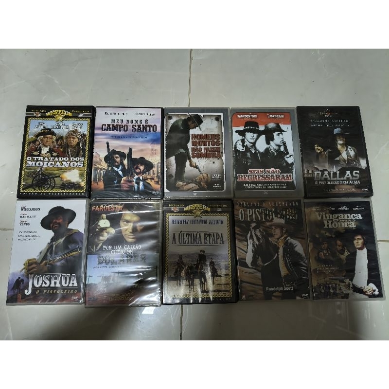 lote 10 dvd faroeste western Bang Bang gringo Django Sabata C