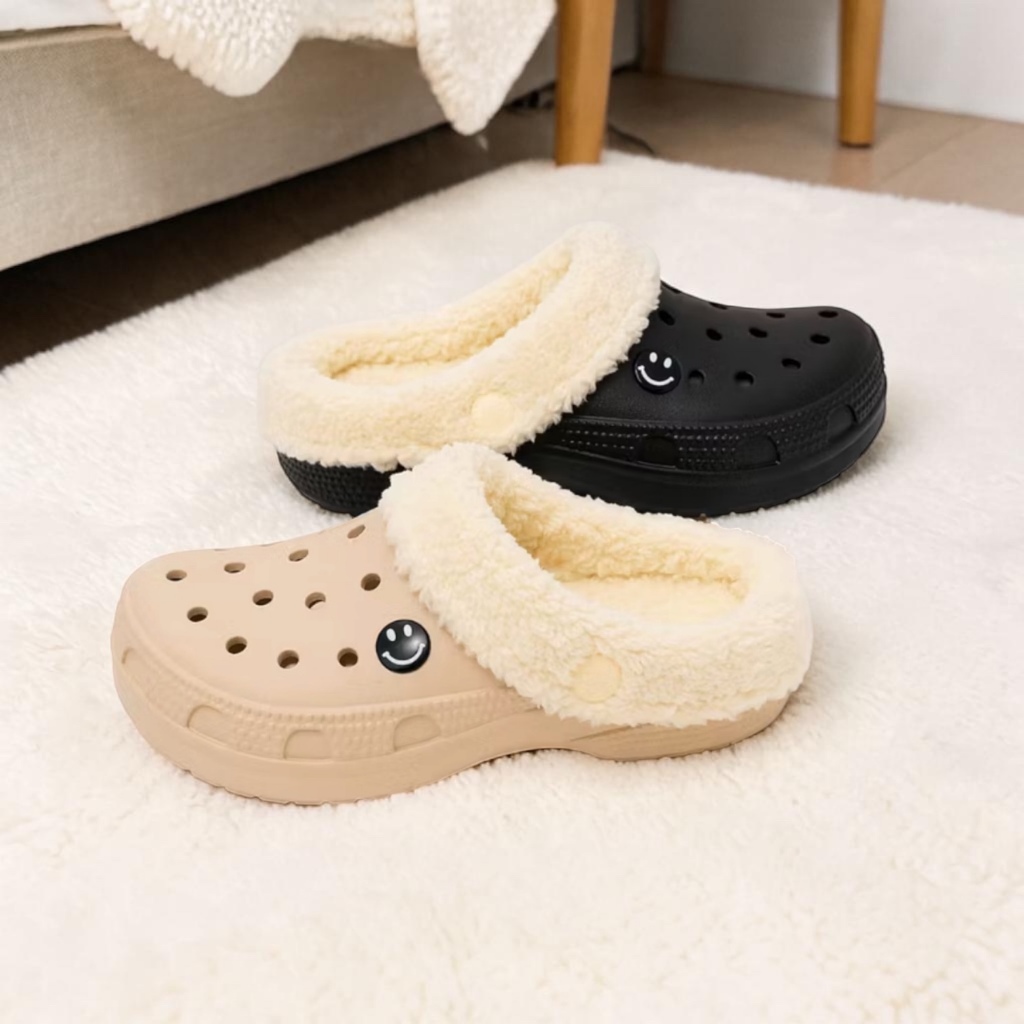 Babuche com Pelúcia Removível 2 em 1 Yvate - Unissex - Chinelo de Quarto