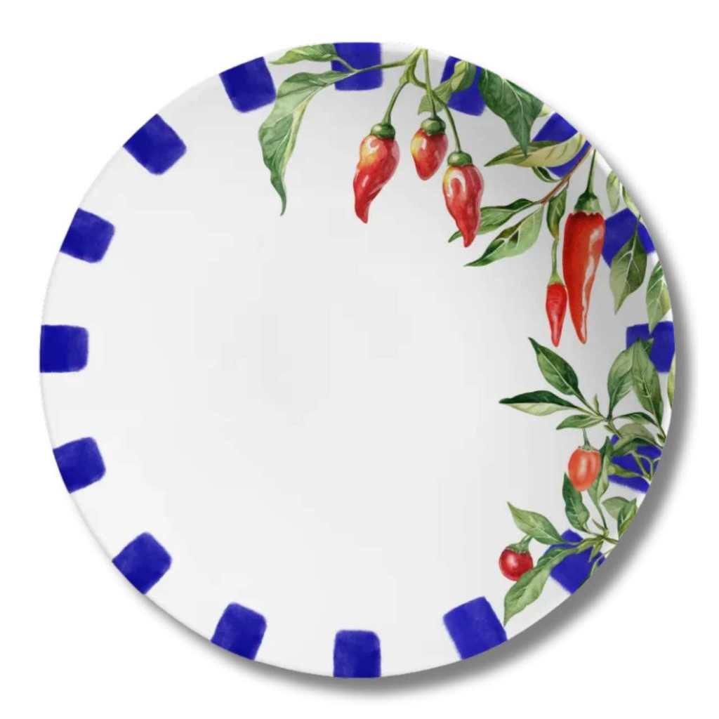Conjunto 6 Prato Fundo De Jantar Pepe Pimenta Cerâmica Alleanza Premium