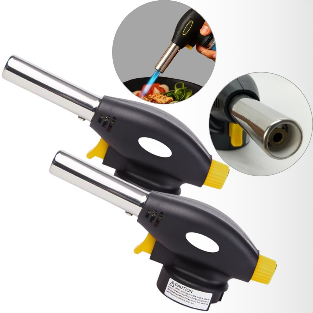 Maçarico Culinário Portátil de Cozinha Profissional Multiuso Regulagem Manual Profissional com Controle de Chama Gourmet