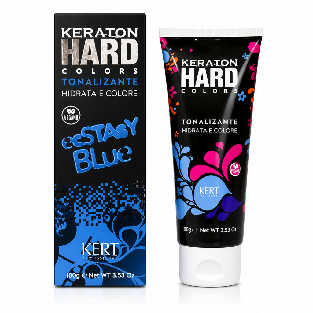 Keraton Hard Color Estasy Blue Kert Tonalizante Azul 100g