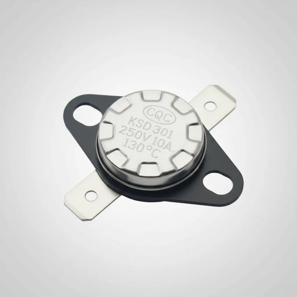 Termostato Baquelite Ksd 301 130 Graus 10 Amperes 250 Volts