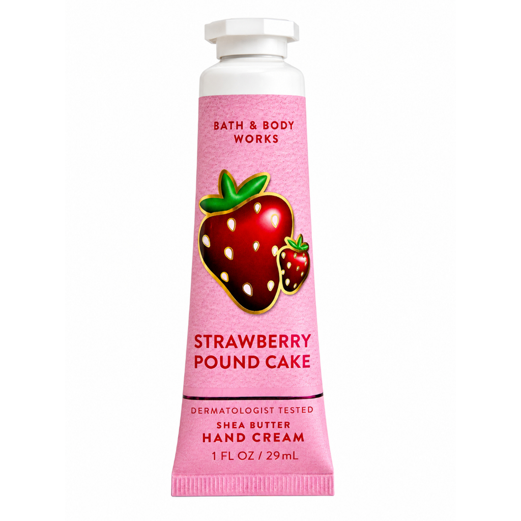 Bath Body Works Hand Cream Strawberry Pound Cake 29ml