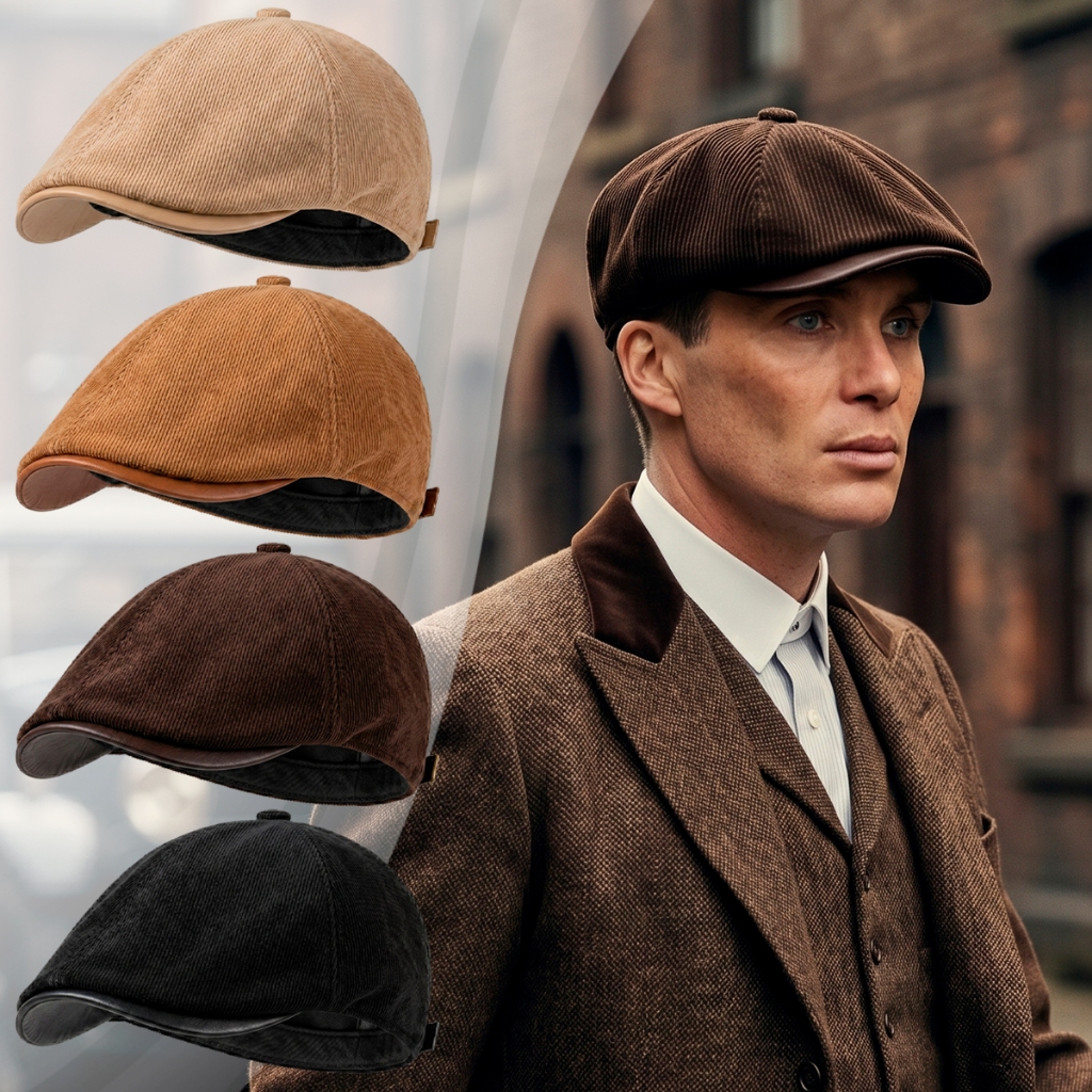 Boina Inglesa Peaky Blinders Masculina Feminina Ajustável Elegante Social Vintage Thomas Shelby Cap