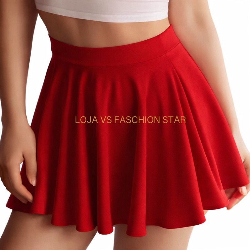 MINI SAIA,TRANSPARENTE FINA ,Cós c/Elástico, Fina,Liso,Luxo (Meio Gôde)