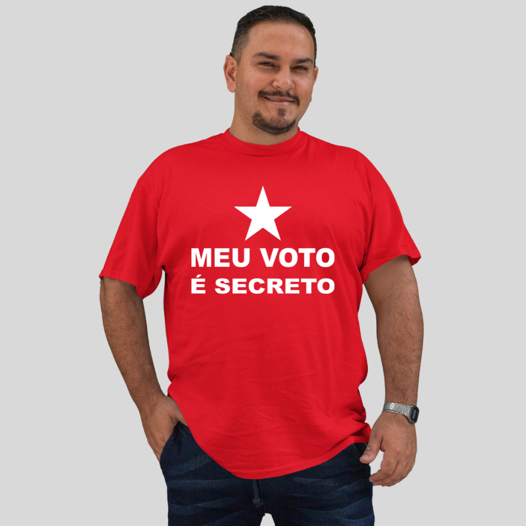 Camisa Lula Plus Size G1 Ao G5 Camiseta Pt Meu Voto é Secreto Blusa Masculina Lançamento