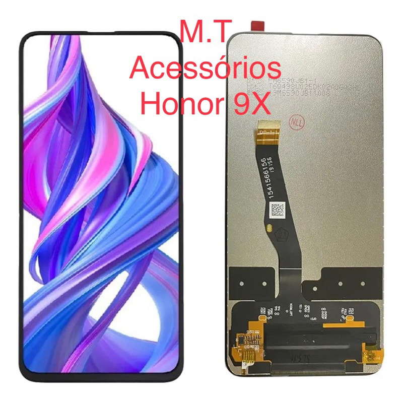 Tela LCD display Compatível Com Honor 9x Stk-lx1 Stk-lx3 sem aro preto enviar rápido