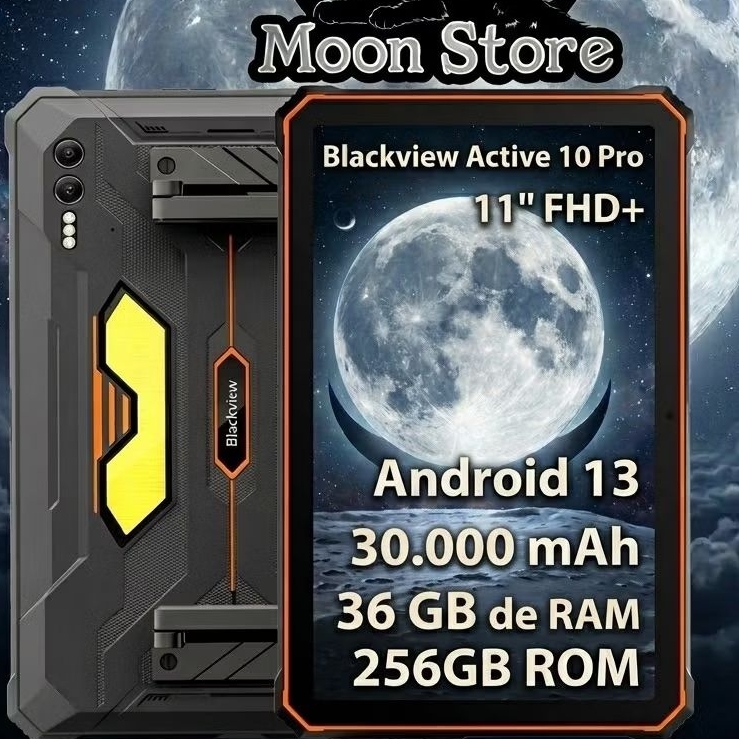 Tablet Blackview Active 10 pro, 36gb/256GB, 30.000 mAh, IP68, IP69k (Original lacrado + Garantia)
