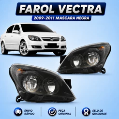 Farol Vectra ANO 2009 2010 2011 Farol Mascara Negra