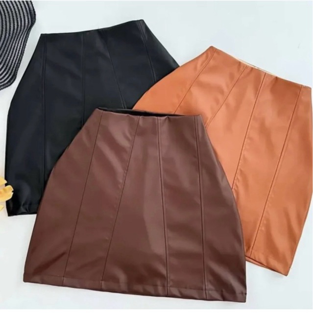 short saia couro fake feminino tendência inverno promoção modinha short saia courino