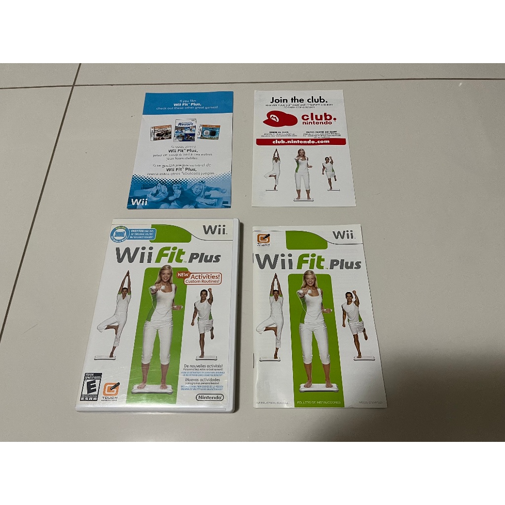 Wii Fit Plus Original Americano Com Manual e Folhetos