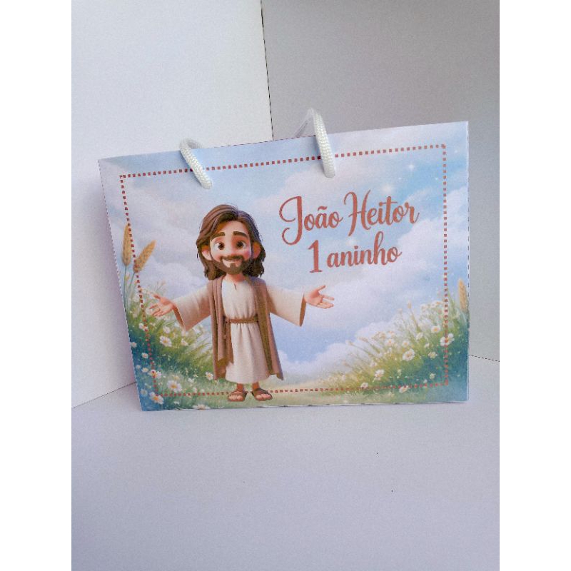 Sacolinha Personalizada Meu Melhor Amigo é Jesus | Sacolinha | Lembrancinha | Mimos | Aniversário