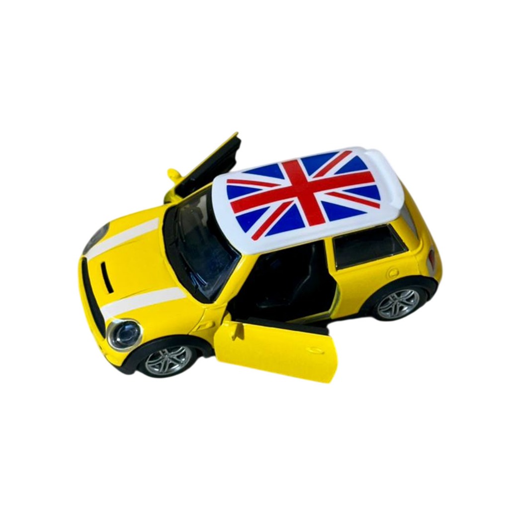 Carrinho Mini Cooper De Fricção 12cm Brinquedo Infantil Carro Esportivo Colecionável Porta Abre Colorido