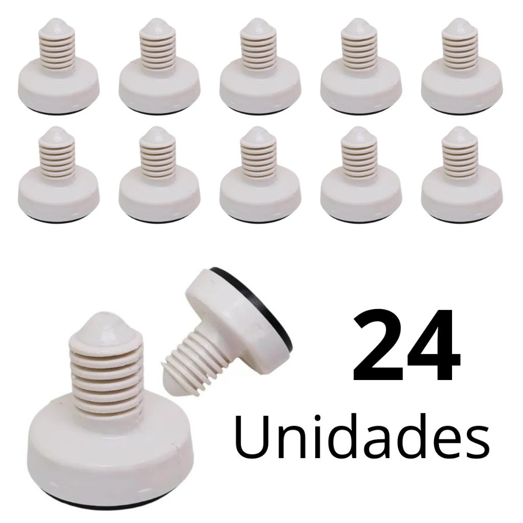 Kit 24un Pé Nivelador Lavadora Electrolux Diversos Modelos Ltd09 Ltd11 Lac12