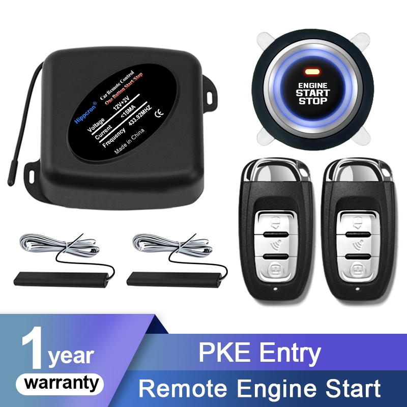 Alarme Automotivo Start Stop Botão Com PKE Kit Universal 12V Anti-roubo