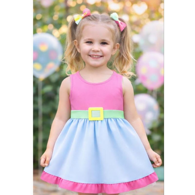 Vestido Show da Luna Candy Color Infantil