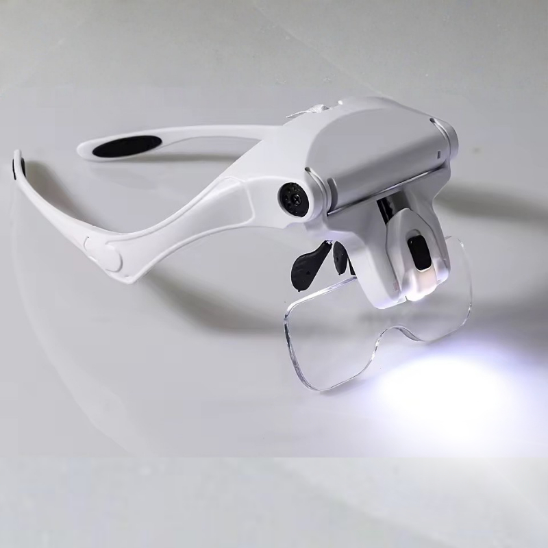 Lupa De Cabeça Estética Oculos Profissional 5 Lente Aumento óculos de lupa com led