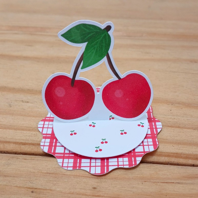 Aplique em pé (PEGUE E MONTE) CEREJINHA lembrancinhas festas personalizados aniversários