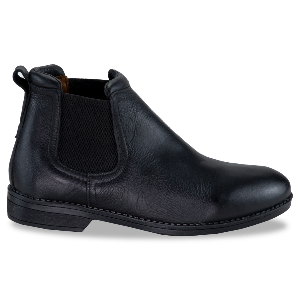 Bota Chelsea Masculina Casual Social Em Couro Legítmo Com Palmilha Em Gel Elegante e Confortável.
