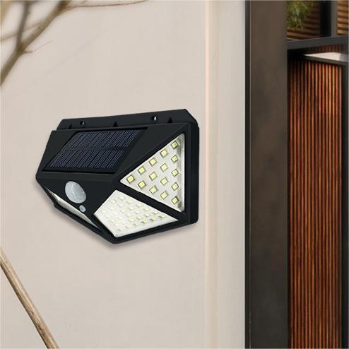 Luminária Solar Para Jardim Muro e Varanda Luminária Solar De Parede