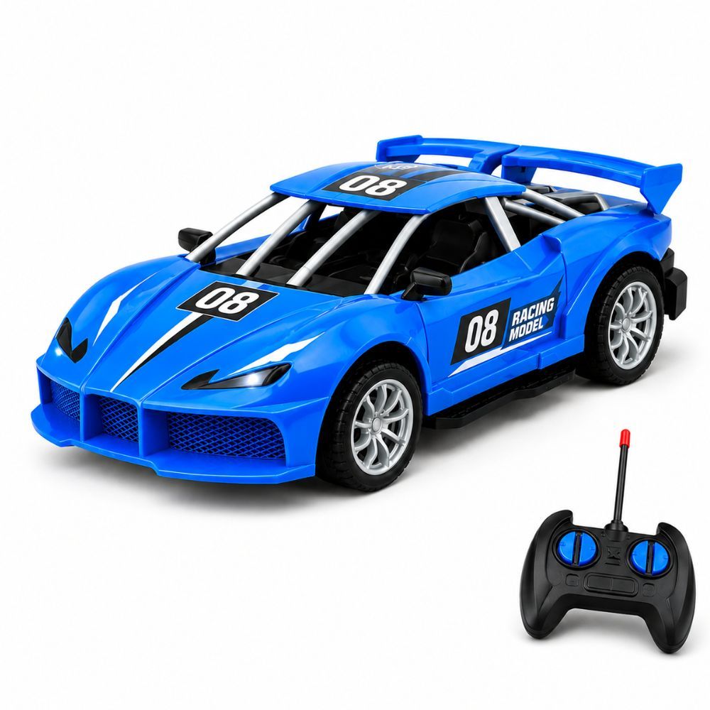 Carrinho Controle Remoto Racing Alta Velocidade 4 Funções 1:18 + Pilhas Grátis