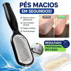 Ralador de Pé Profissional Removedor de Calos e Pele Morta Lixa Pedicure Esfoliador para Calcanhar Ressecado