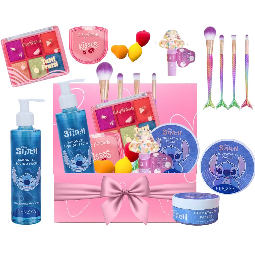 Kit Maquiagem E Skin Care Para Meninas Adolescentes Teen Presente Barato Caixa Rosa