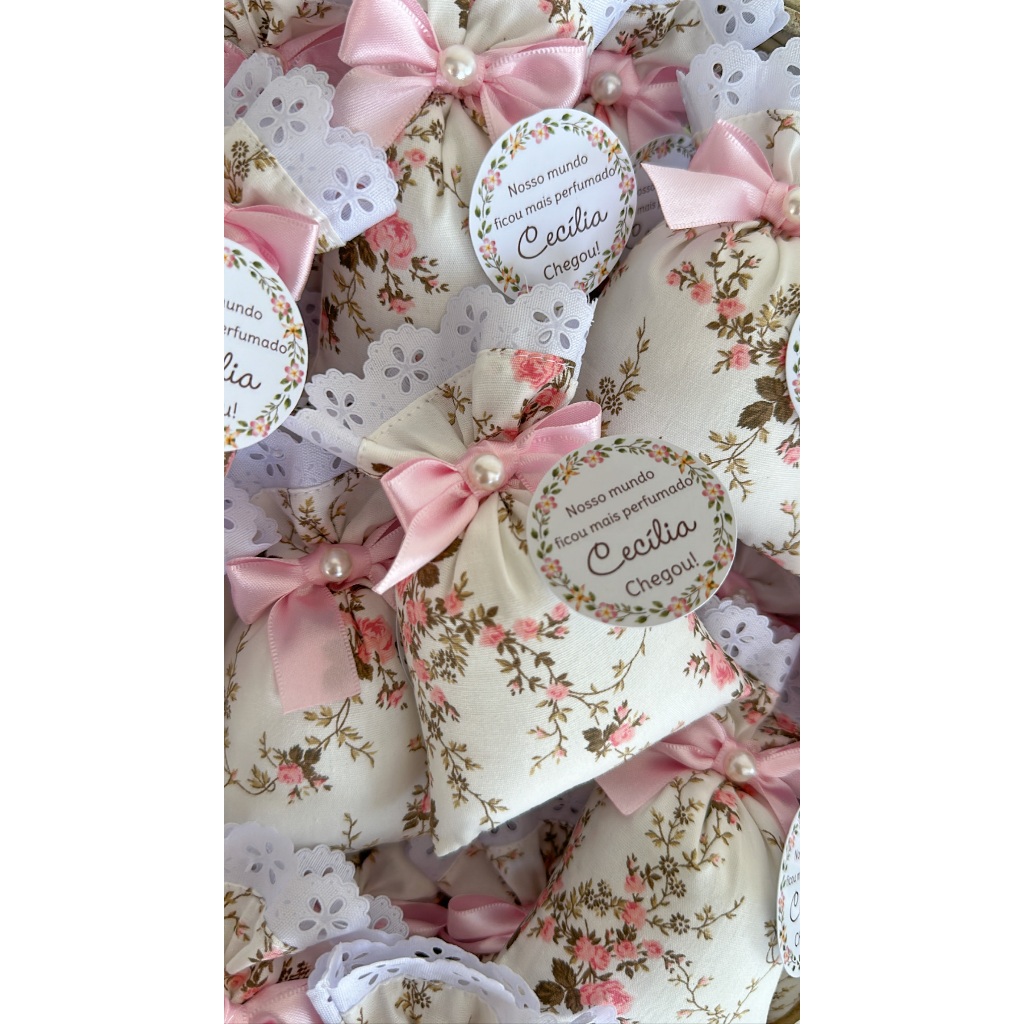 Sachê Perfumado Personalizado para Maternidade Chá de bebê Casamento Lembrancinha Maternidade e Nascimento