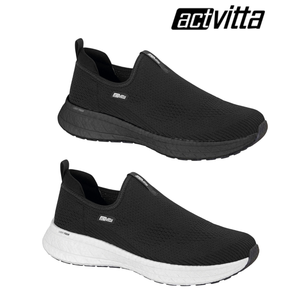 Tênis Masculino Actvitta Gaspea Casual Slip On Sem Cadarço Leve Caminhada