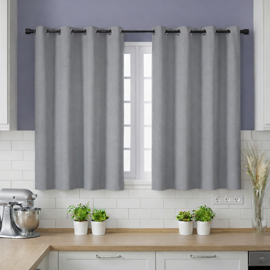 Cortina Cozinha Corta Luz Blackout/Blecaute 2,20 X 1,30 Varias Cores