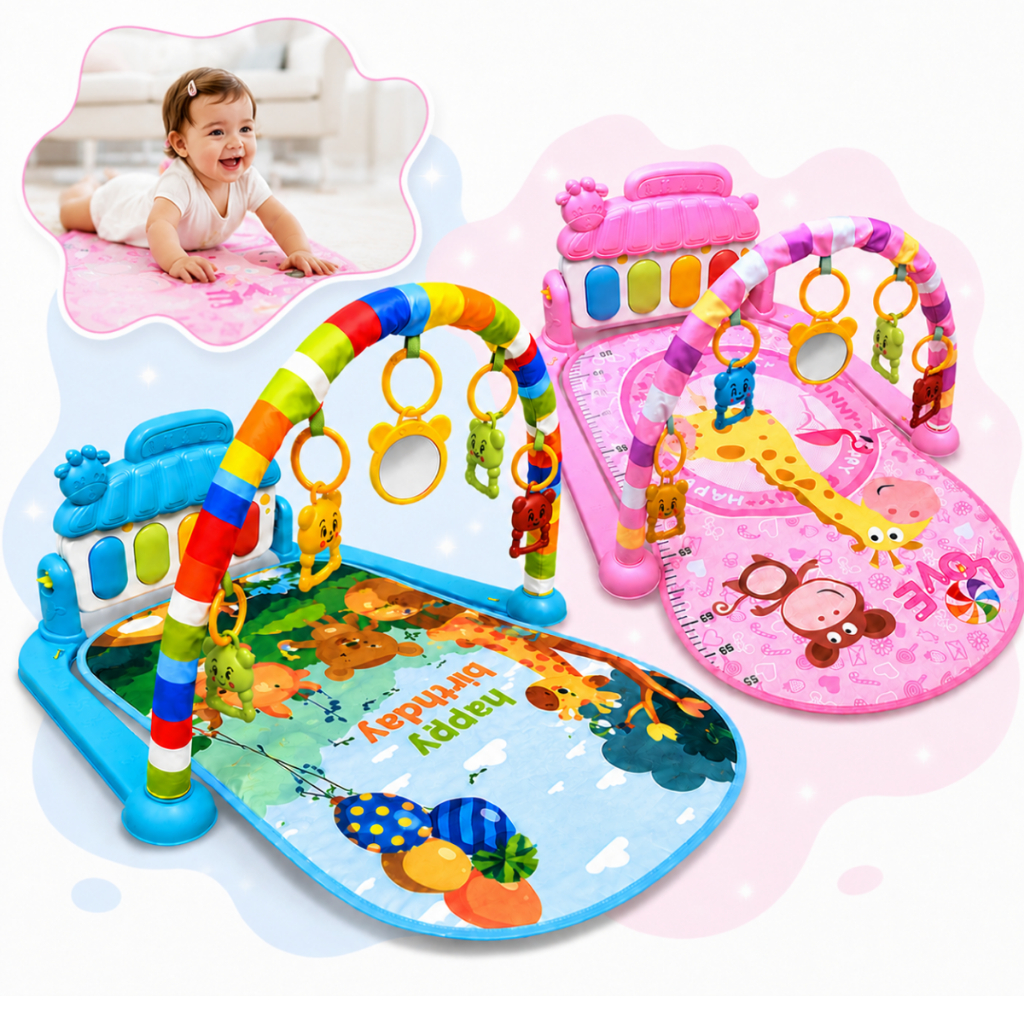 Tapete De Atividades Bebê Brinquedo Musical Infantil Piano
